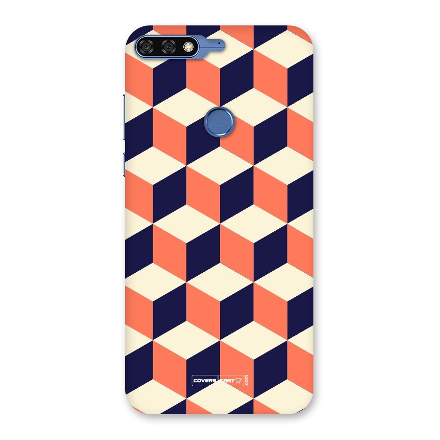 Cube Pattern Back Case for Honor 7C