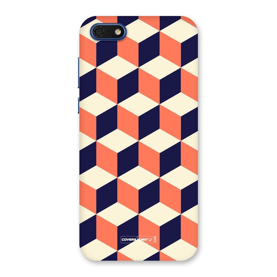 Cube Pattern Back Case for Honor 7s
