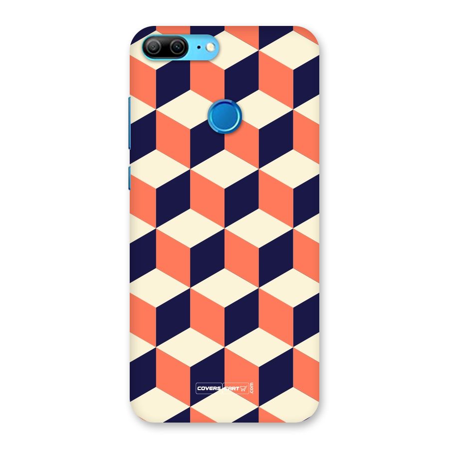 Cube Pattern Back Case for Honor 9 Lite