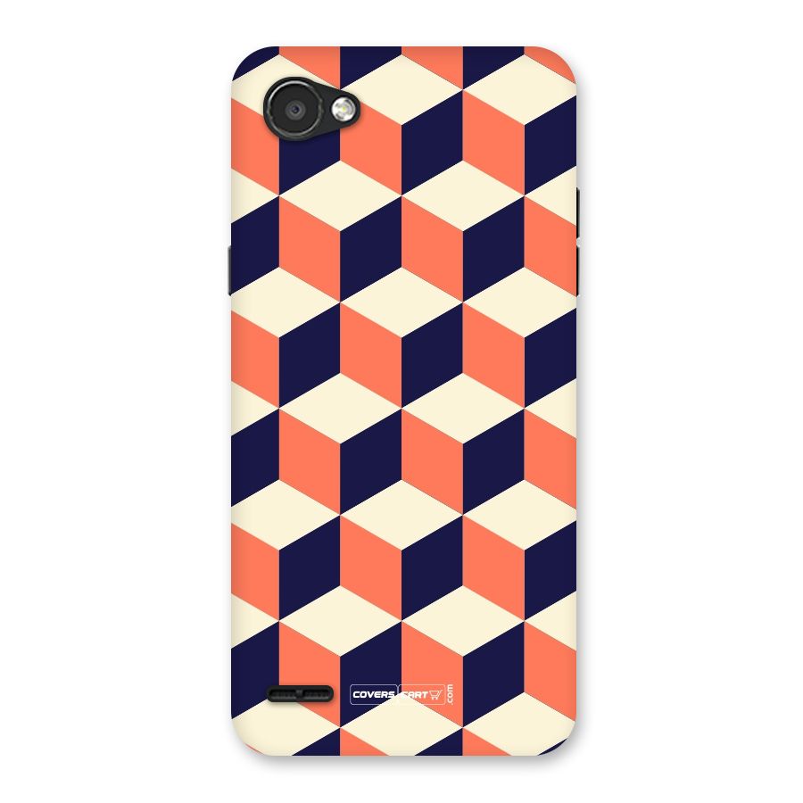 Cube Pattern Back Case for LG Q6
