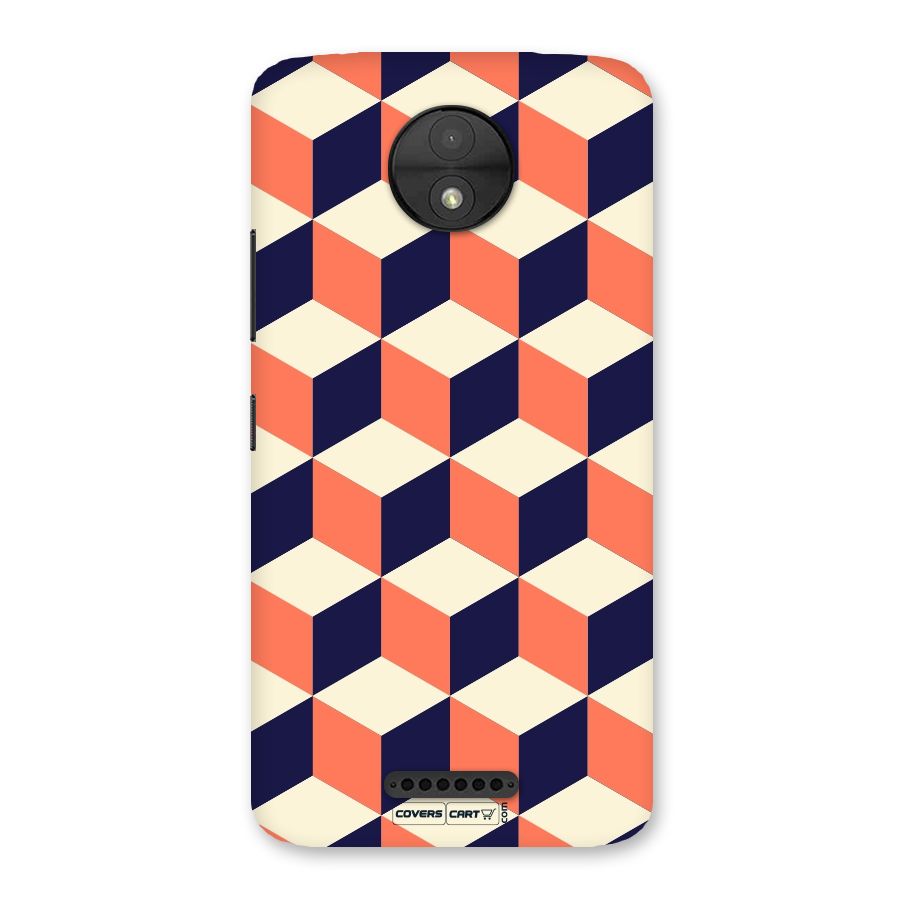 Cube Pattern Back Case for Moto C