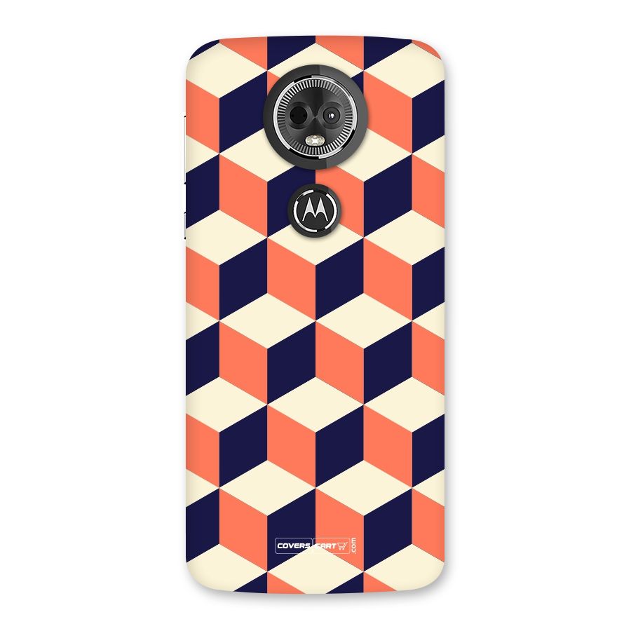 Cube Pattern Back Case for Moto E5 Plus