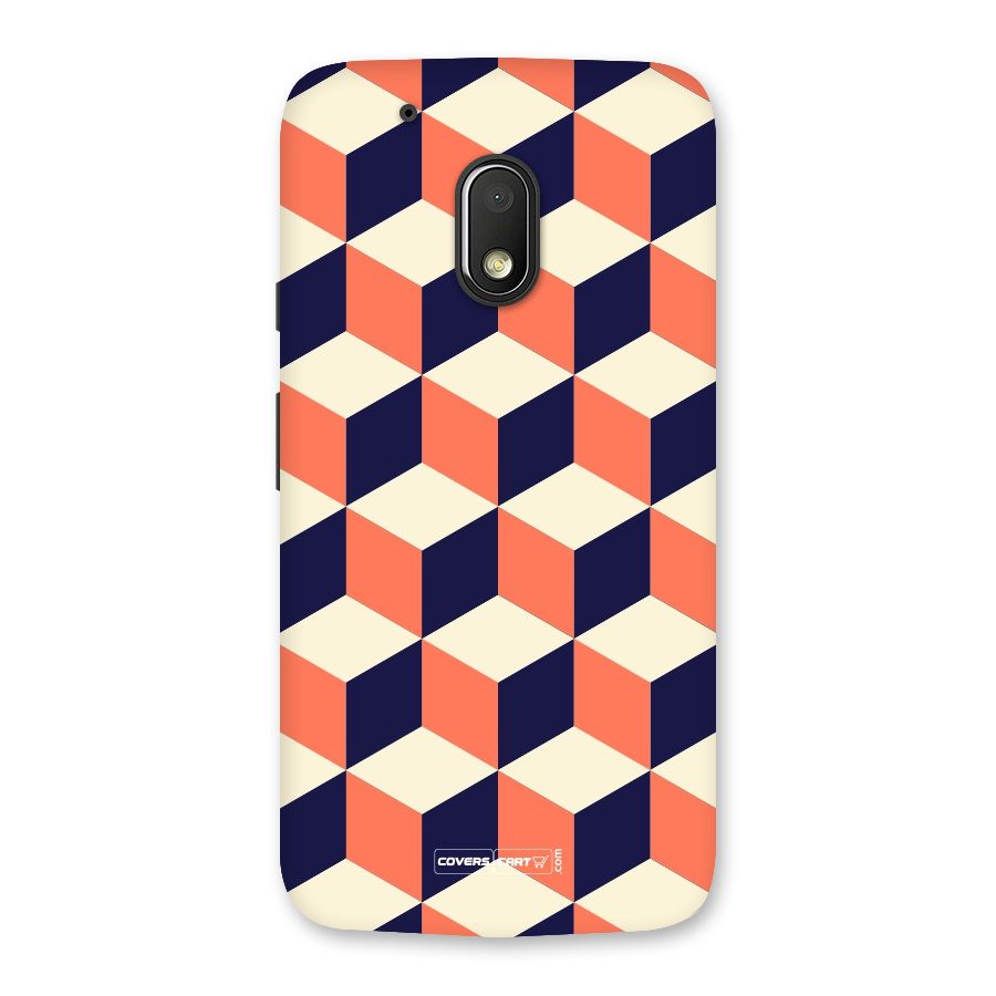 Cube Pattern Back Case for Moto G4 Play