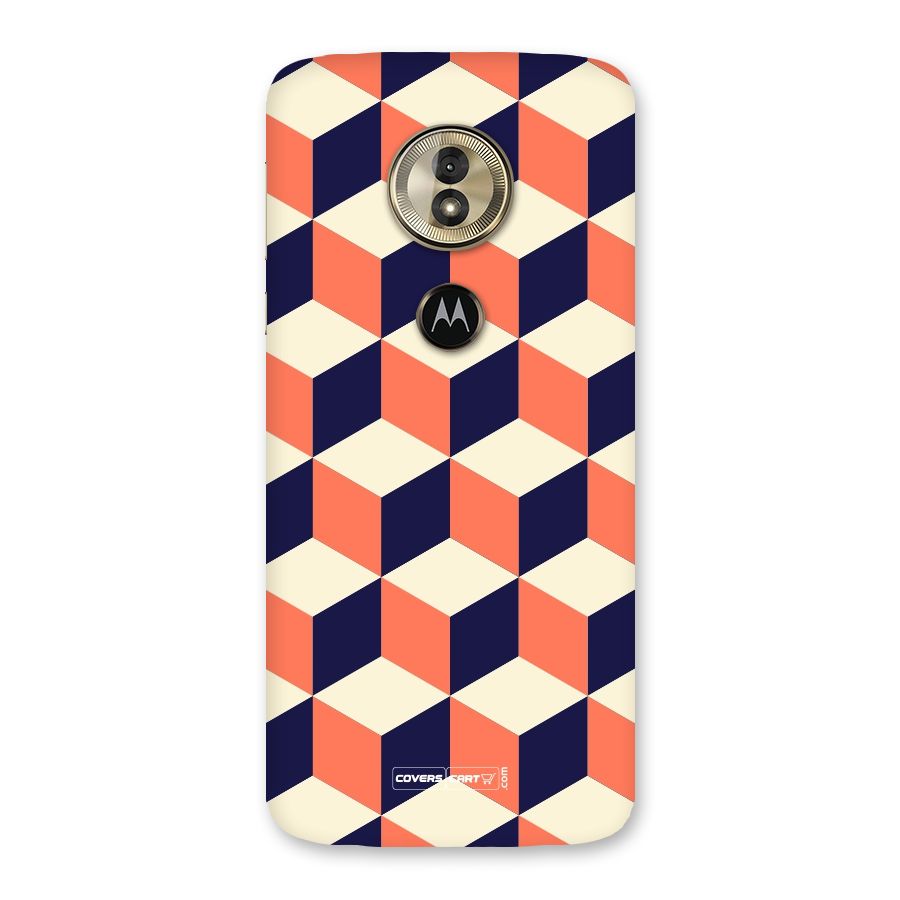 Cube Pattern Back Case for Moto G6 Play