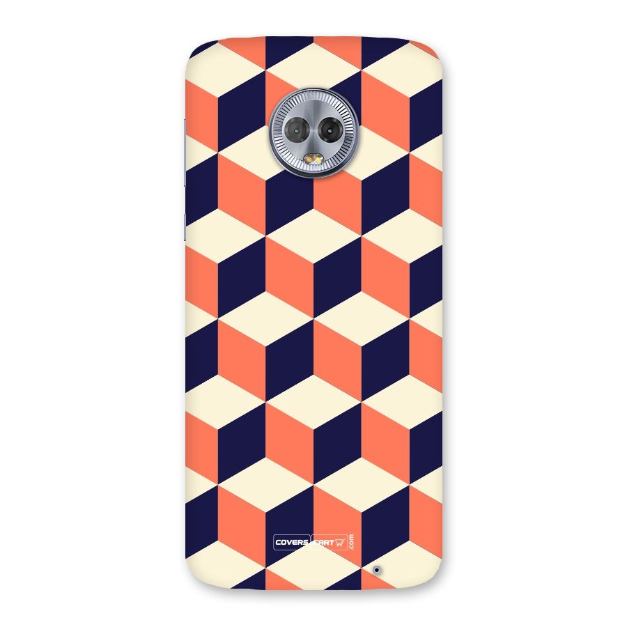 Cube Pattern Back Case for Moto G6 Plus