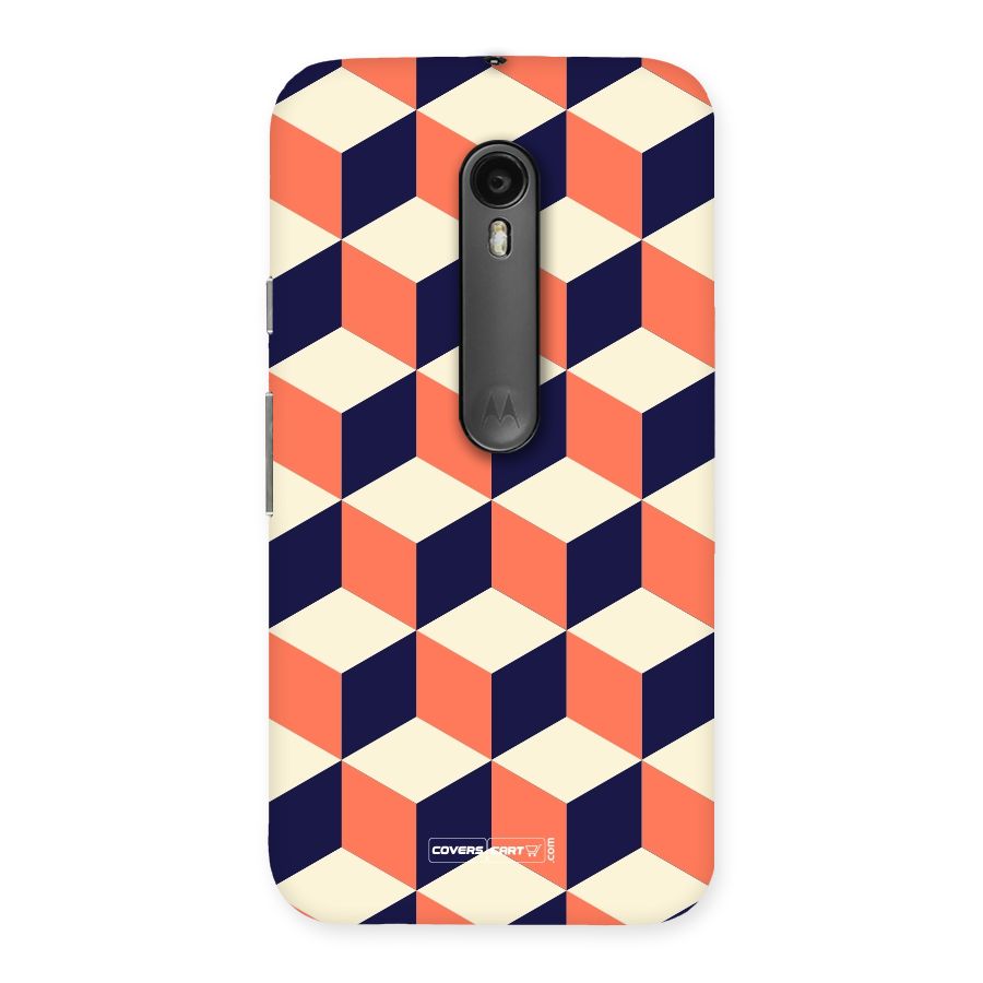 Cube Pattern Back Case for Moto G Turbo