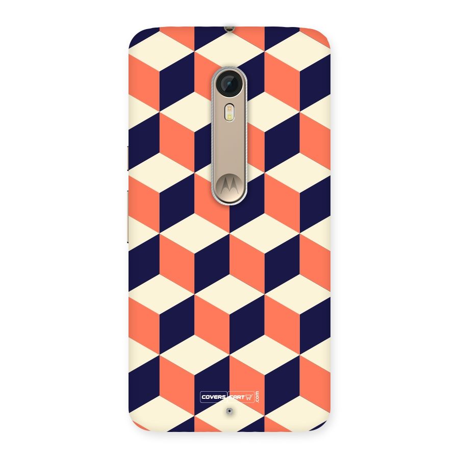 Cube Pattern Back Case for Motorola Moto X Style