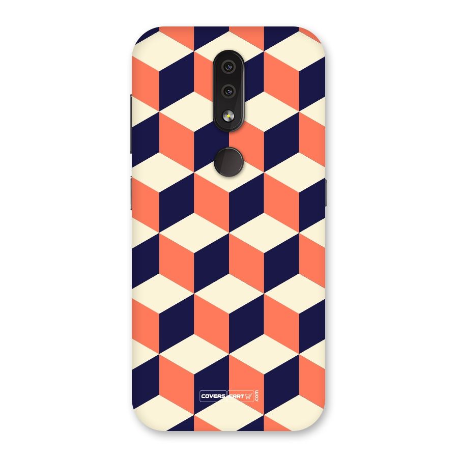 Cube Pattern Back Case for Nokia 4.2