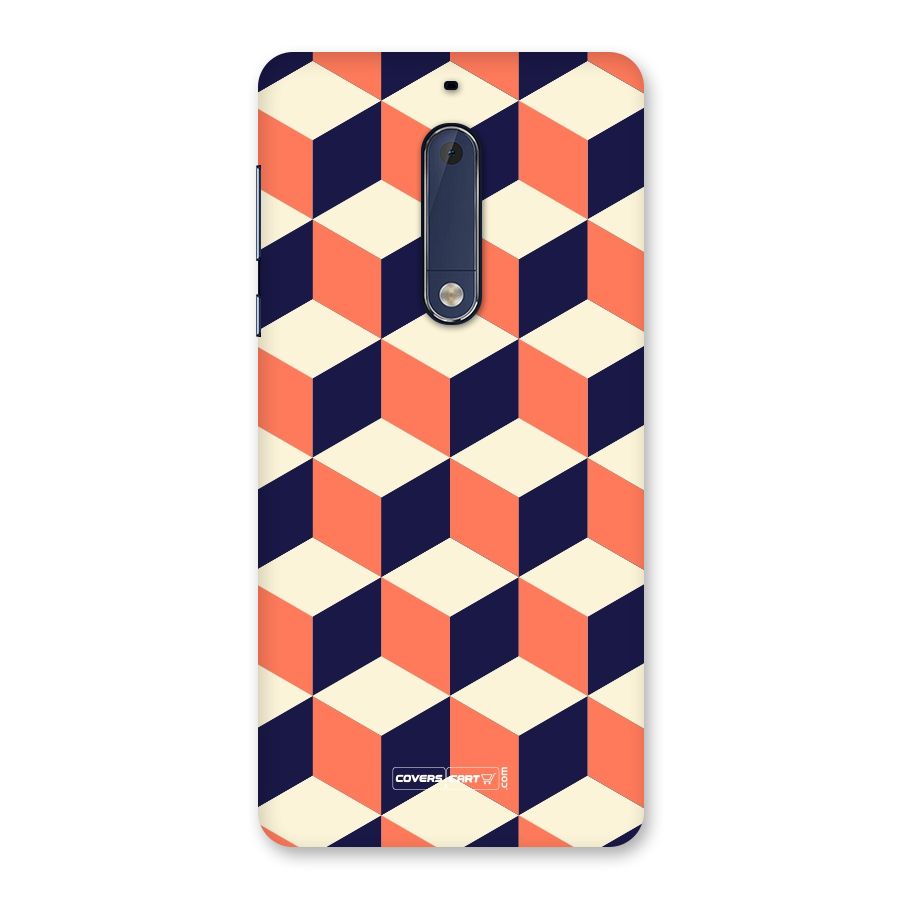 Cube Pattern Back Case for Nokia 5