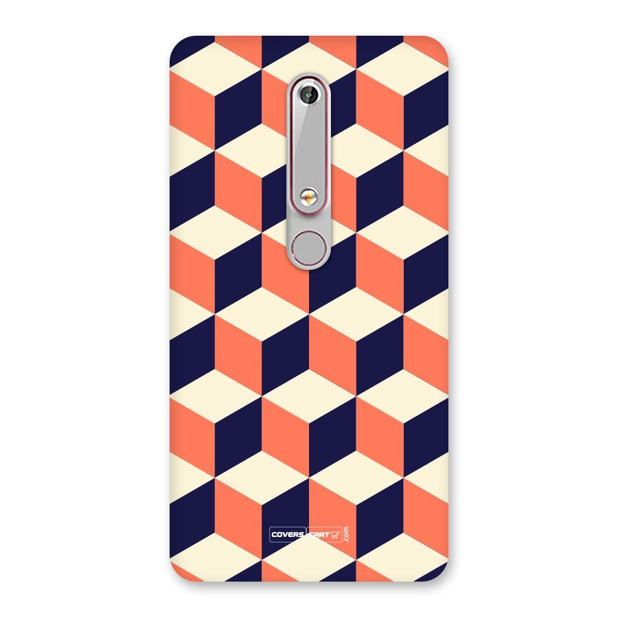 Cube Pattern Back Case for Nokia 6.1