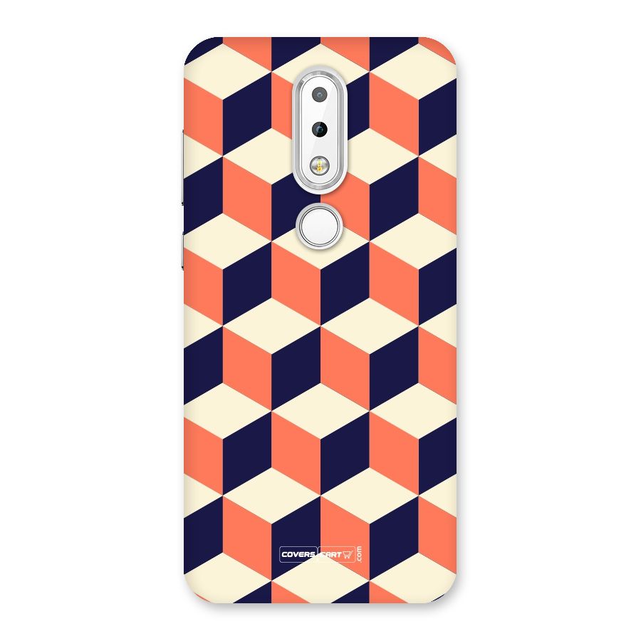 Cube Pattern Back Case for Nokia 6.1 Plus