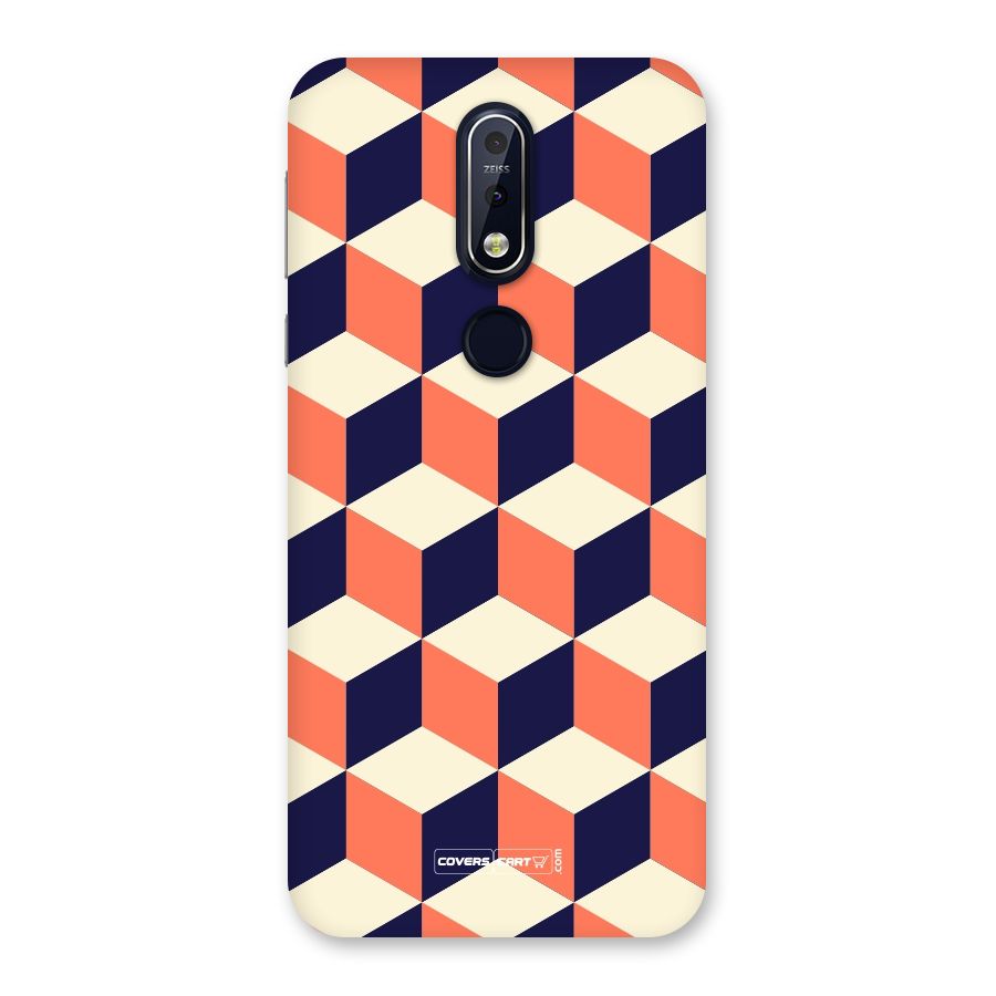 Cube Pattern Back Case for Nokia 7.1