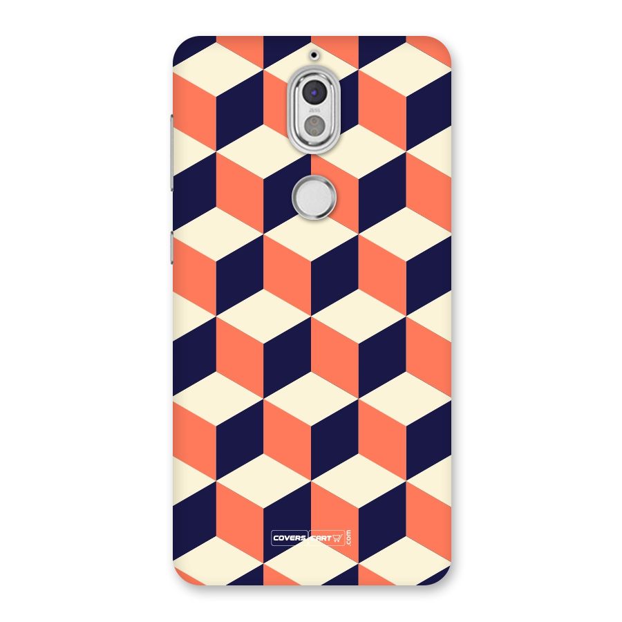Cube Pattern Back Case for Nokia 7