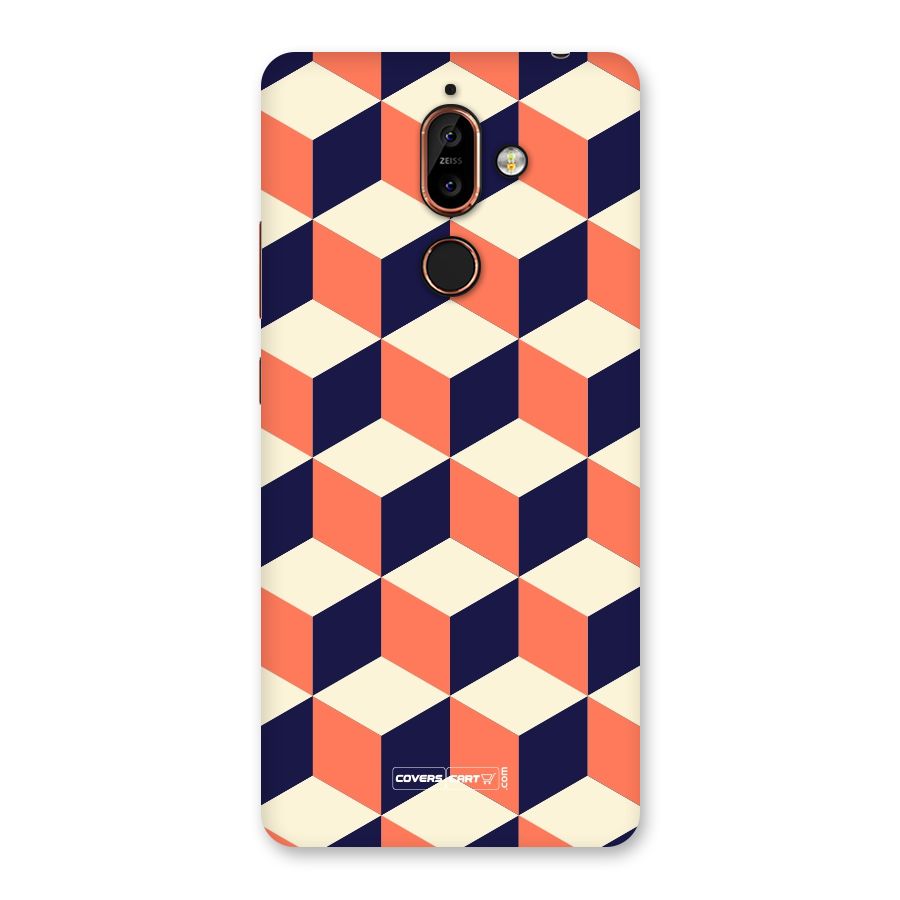 Cube Pattern Back Case for Nokia 7 Plus