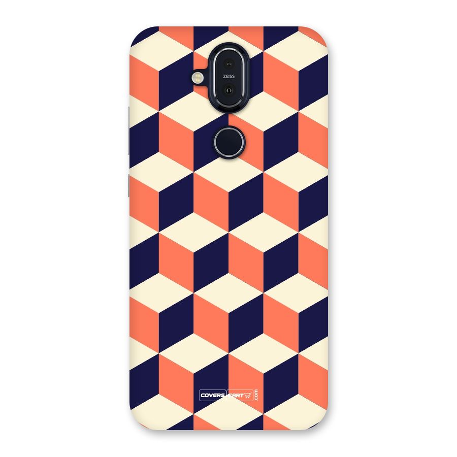 Cube Pattern Back Case for Nokia 8.1