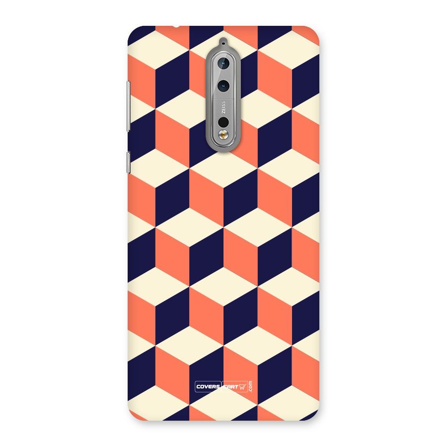 Cube Pattern Back Case for Nokia 8