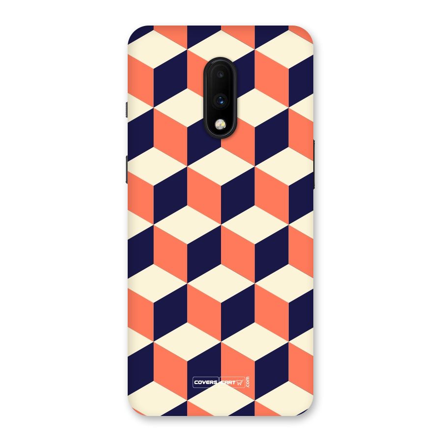 Cube Pattern Back Case for OnePlus 7