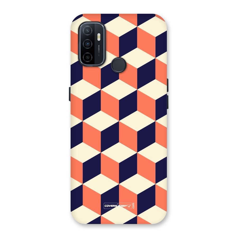Cube Pattern Back Case for Oppo A32