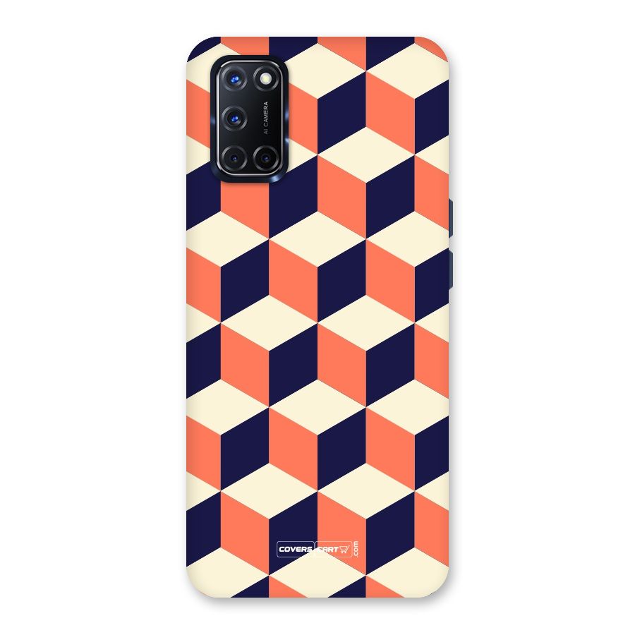 Cube Pattern Back Case for Oppo A52