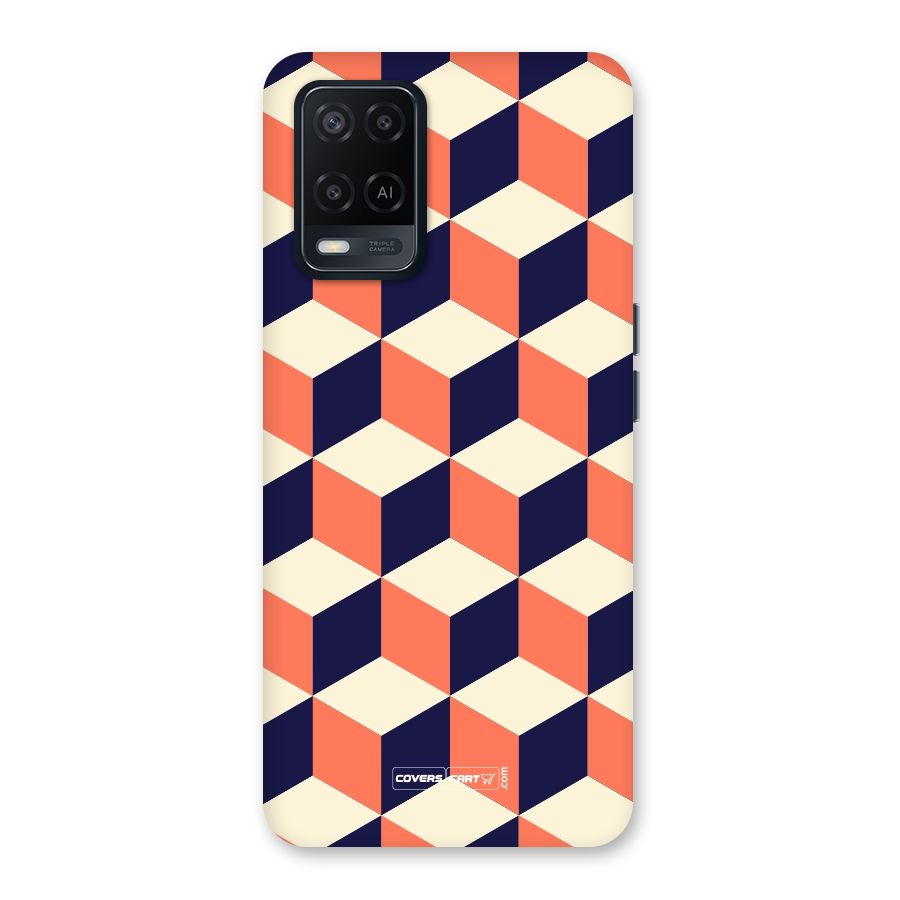 Cube Pattern Back Case for Oppo A54