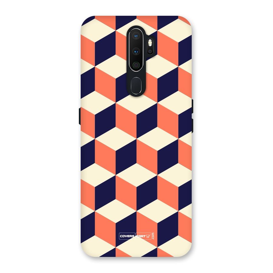 Cube Pattern Back Case for Oppo A5 (2020)