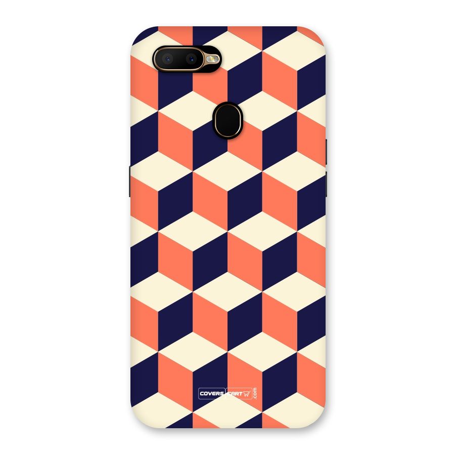 Cube Pattern Back Case for Oppo A5s