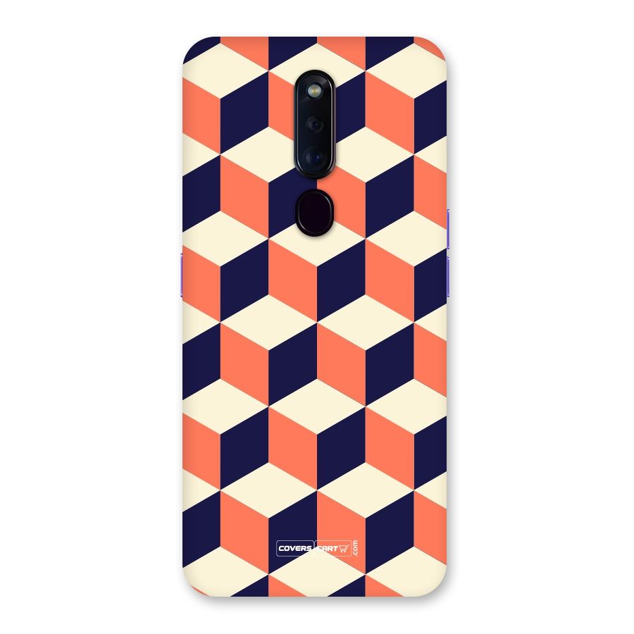 Cube Pattern Back Case for Oppo F11 Pro