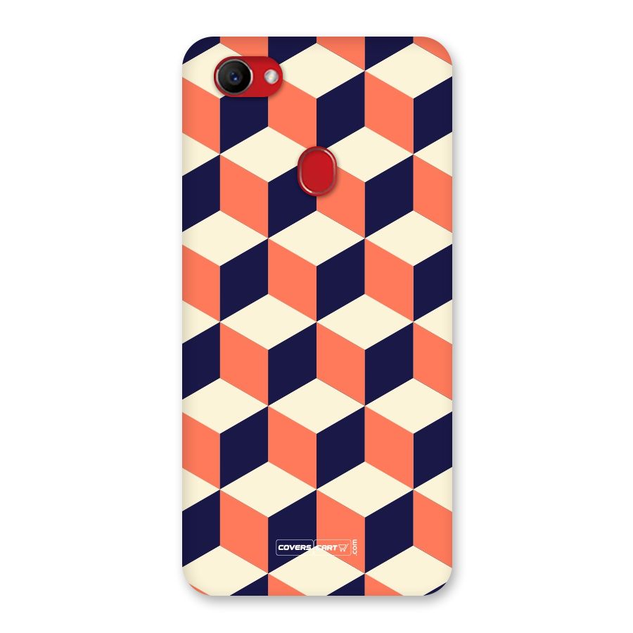 Cube Pattern Back Case for Oppo F7