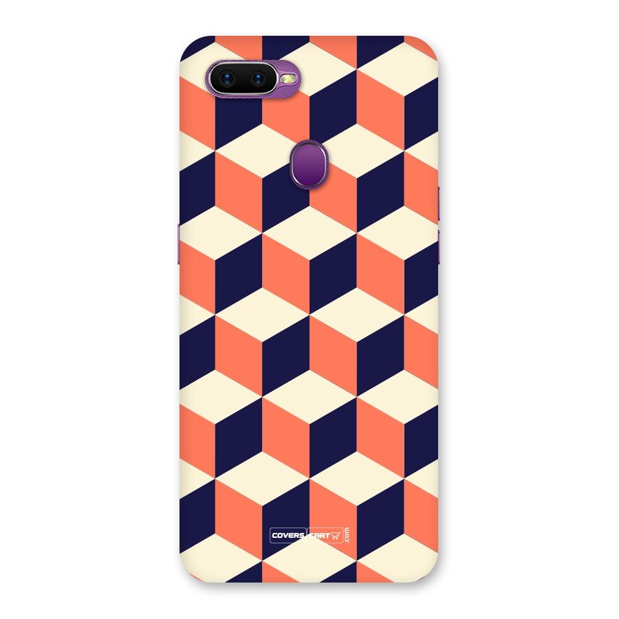 Cube Pattern Back Case for Oppo F9