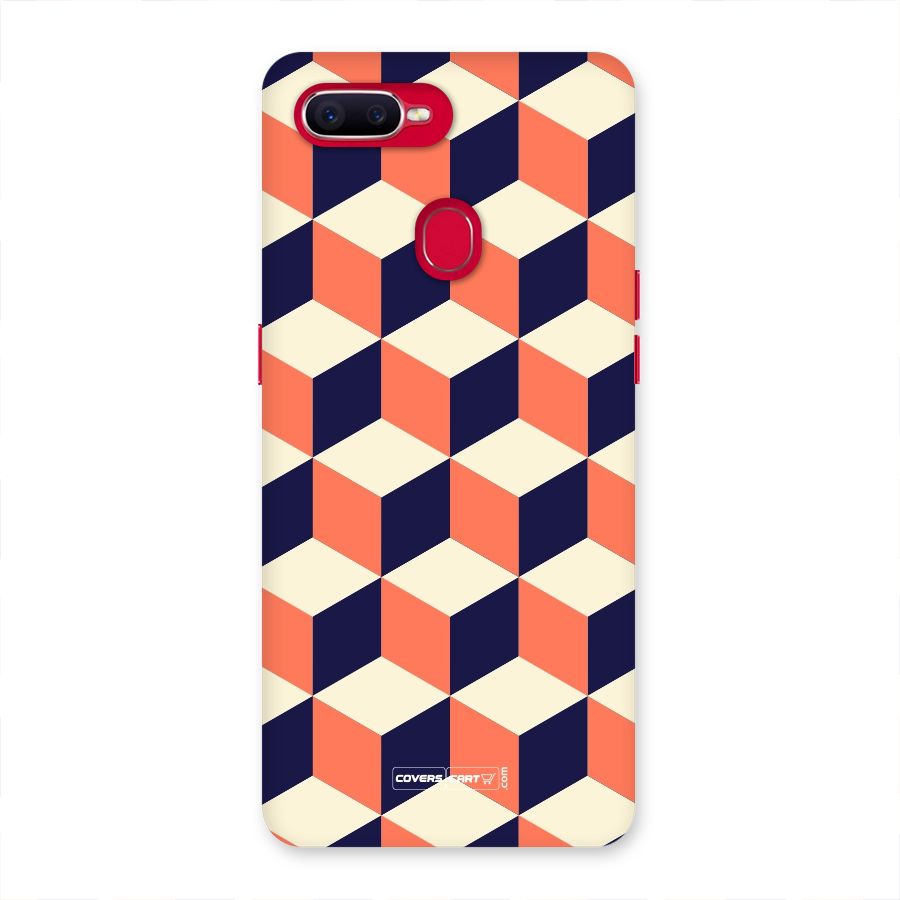 Cube Pattern Back Case for Oppo F9 Pro