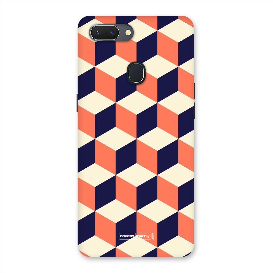 Cube Pattern Back Case for Oppo Realme 2