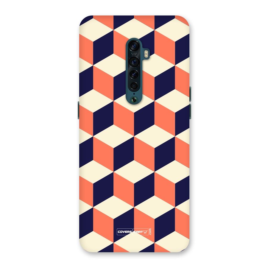Cube Pattern Back Case for Oppo Reno2