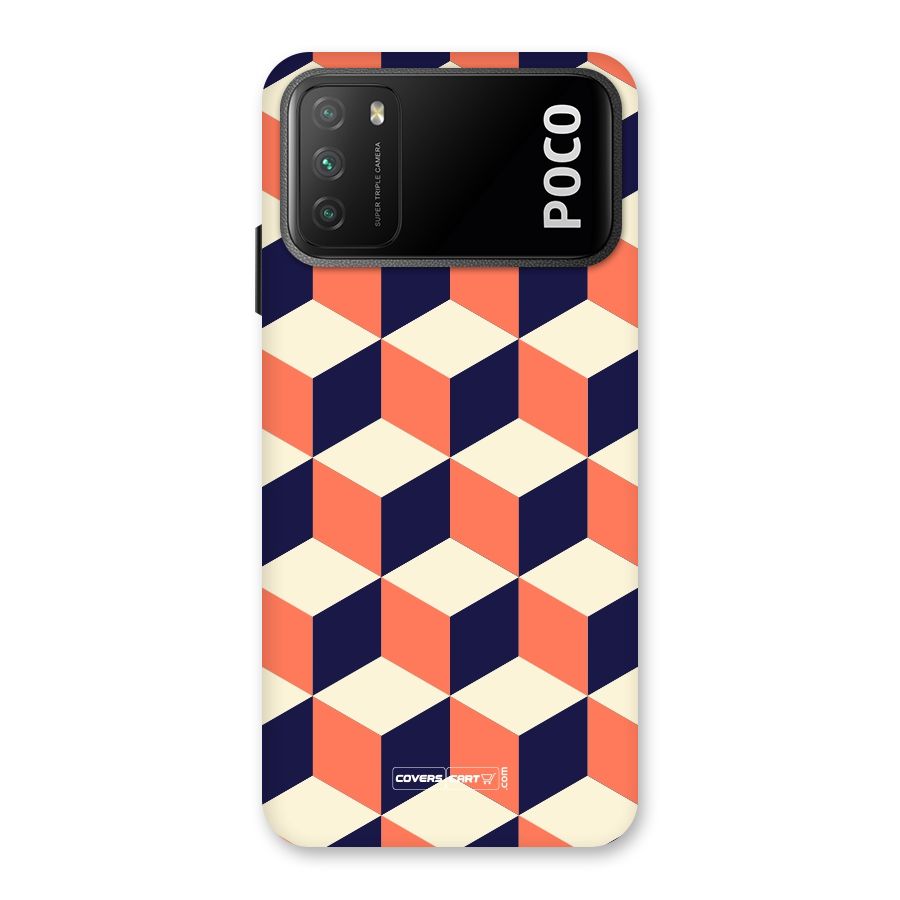 Cube Pattern Back Case for Poco M3