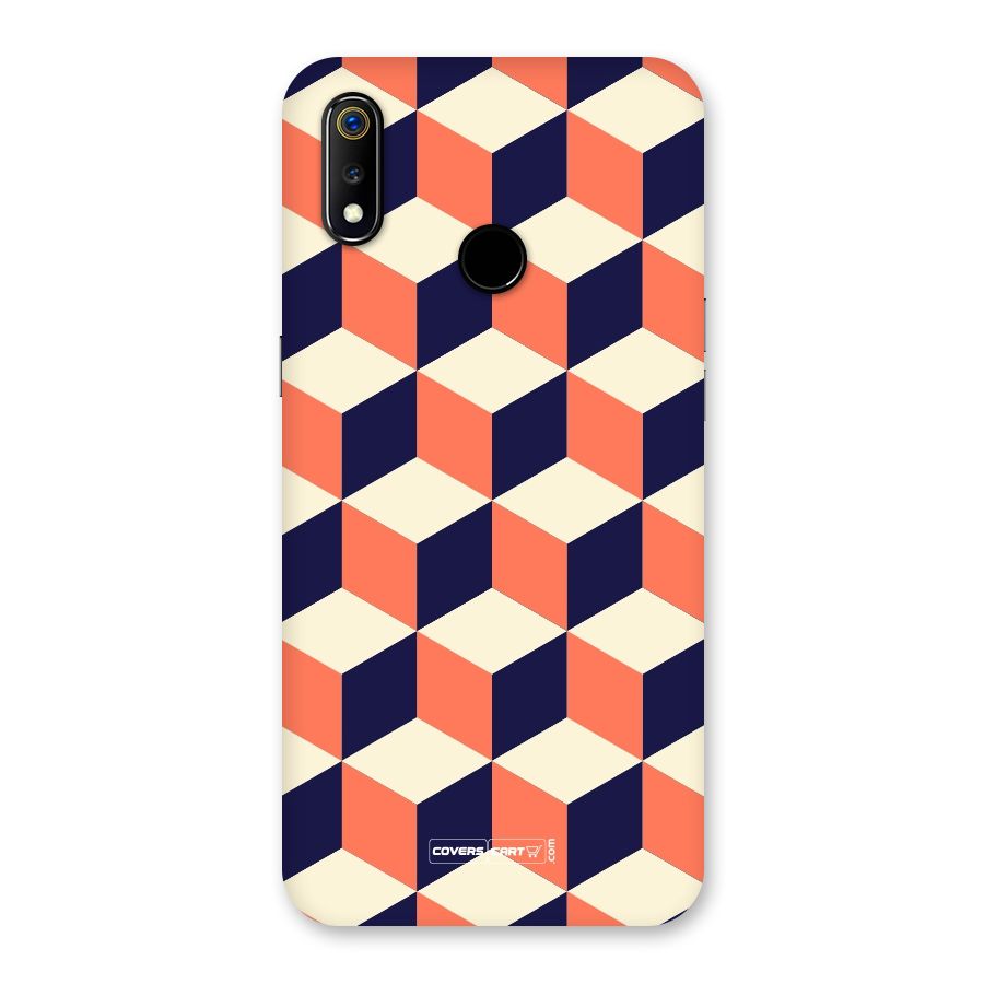 Cube Pattern Back Case for Realme 3