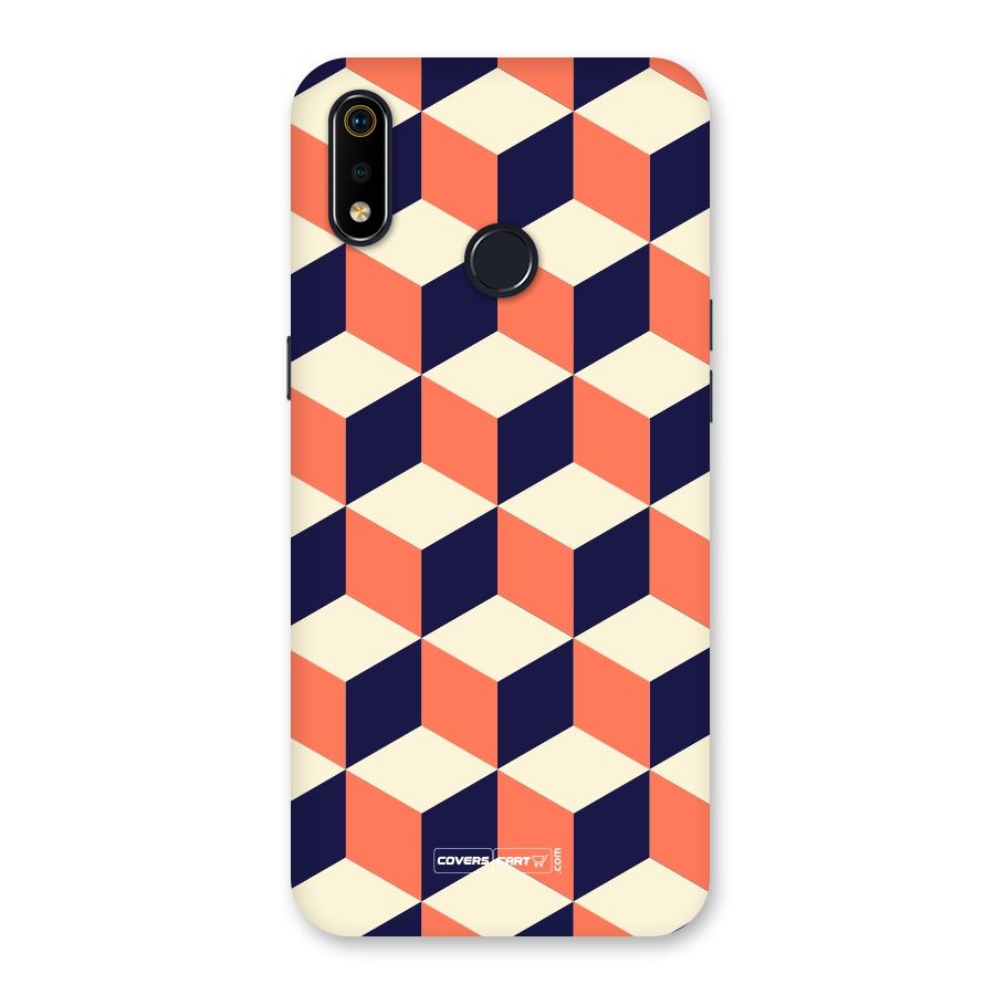 Cube Pattern Back Case for Realme 3i