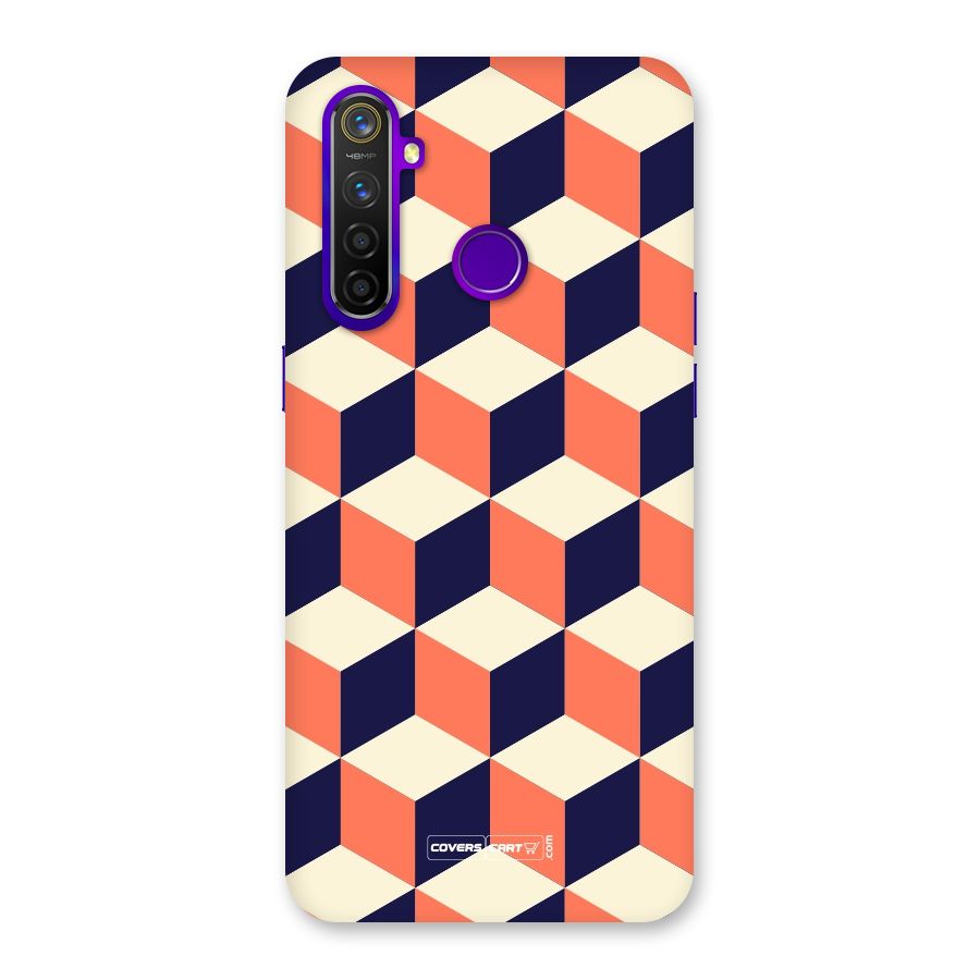 Cube Pattern Back Case for Realme 5 Pro