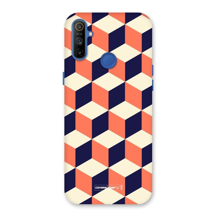 Cube Pattern Back Case for Realme Narzo 10A