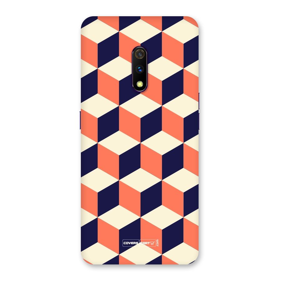Cube Pattern Back Case for Realme X