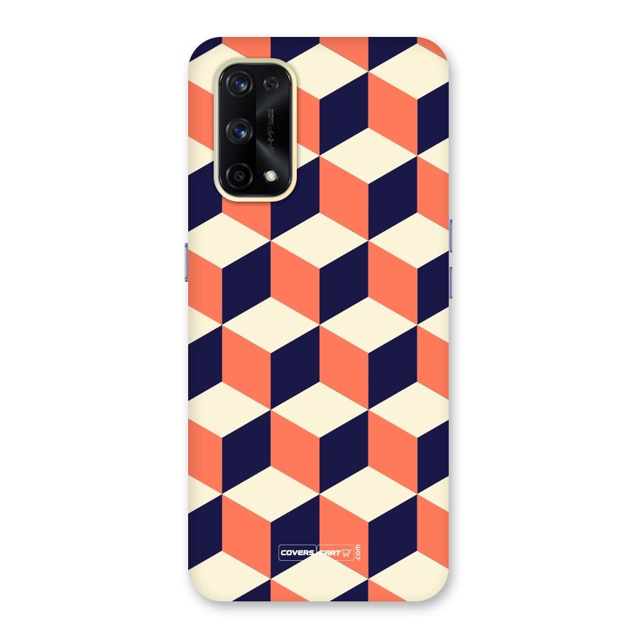 Cube Pattern Glass Back Case for Realme X7 Pro