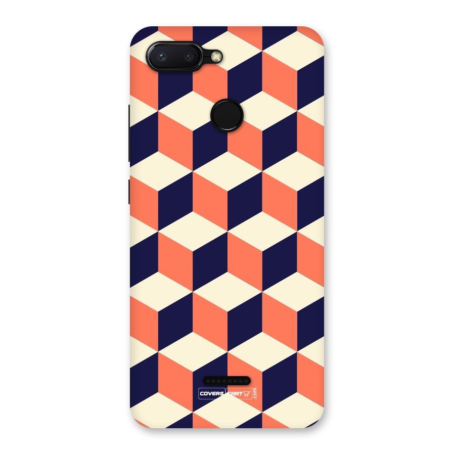 Cube Pattern Back Case for Redmi 6