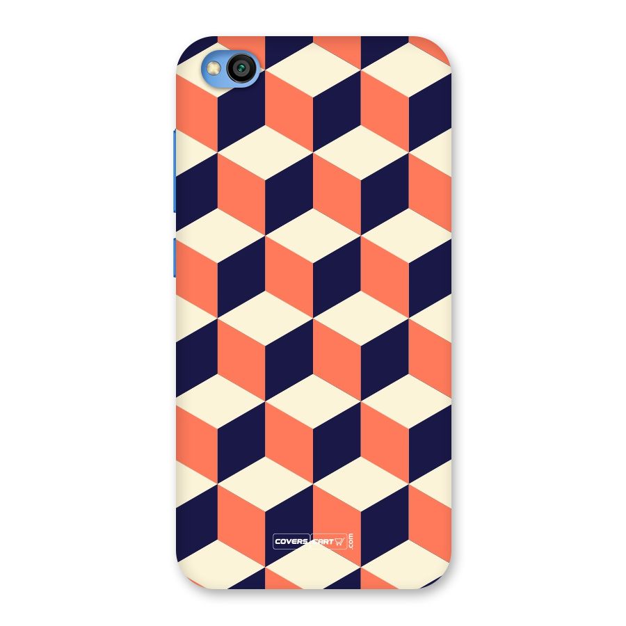 Cube Pattern Back Case for Redmi Go