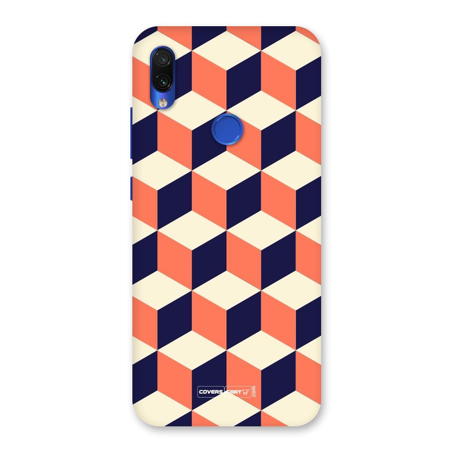 Cube Pattern Back Case for Redmi Note 7S