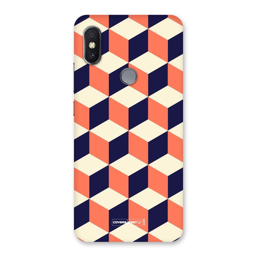 Cube Pattern Back Case for Redmi Y2