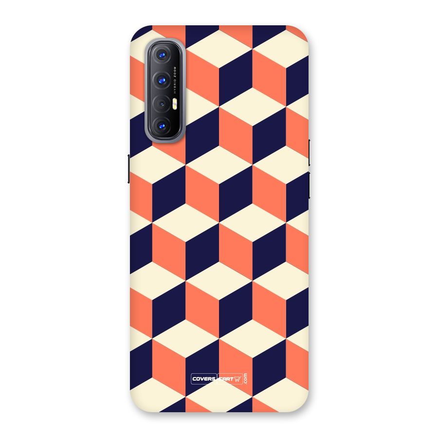 Cube Pattern Back Case for Reno3 Pro