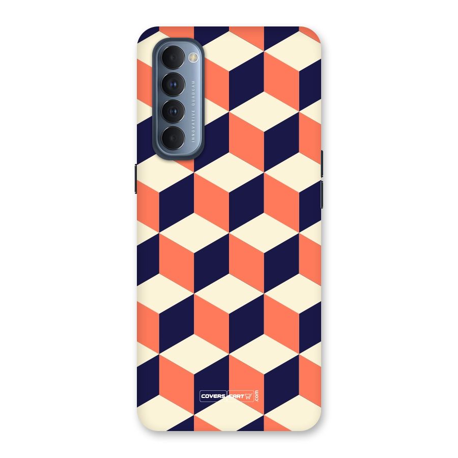 Cube Pattern Back Case for Reno4 Pro