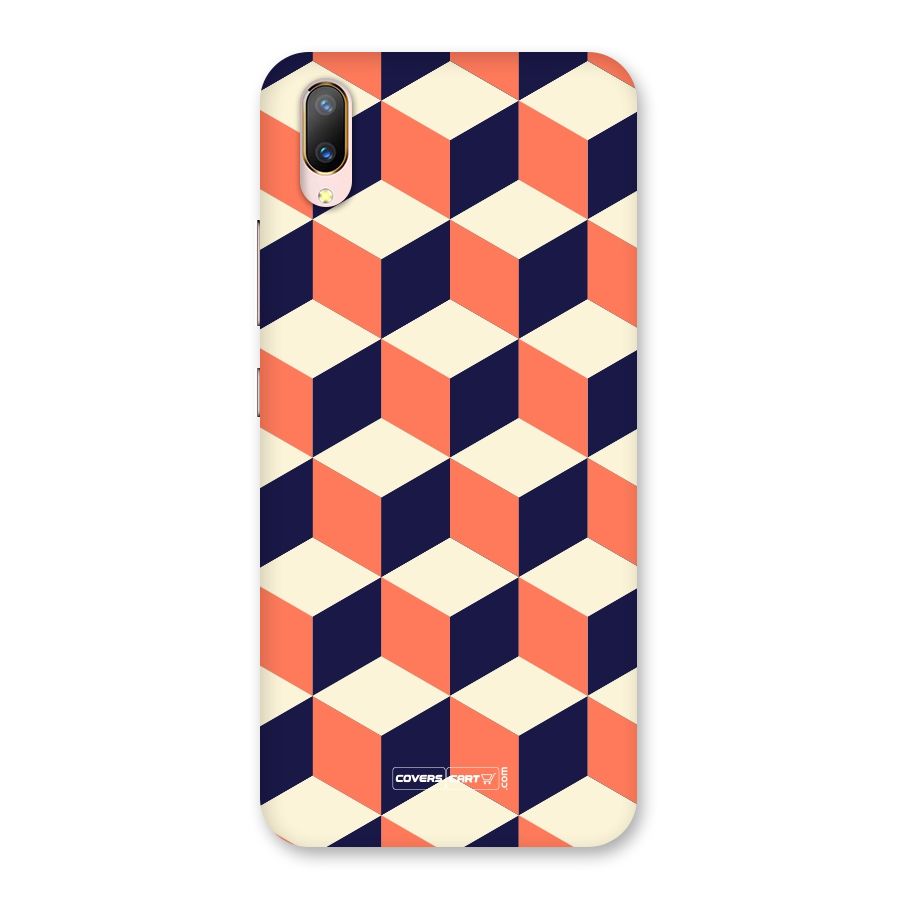 Cube Pattern Back Case for Vivo V11 Pro