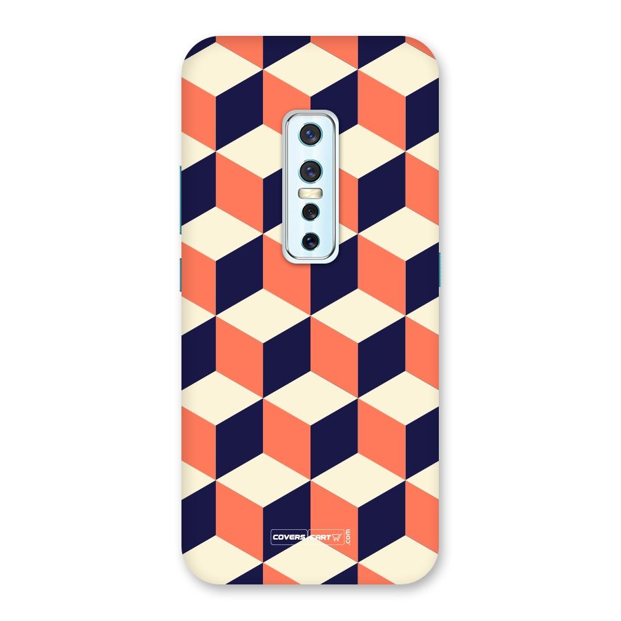 Cube Pattern Back Case for Vivo V17 Pro