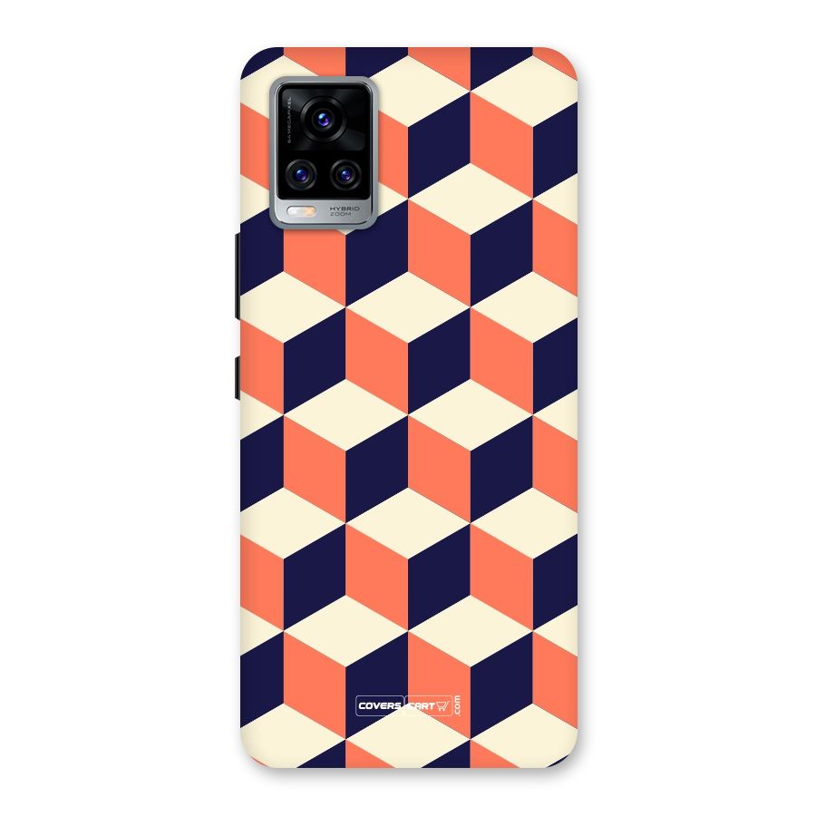 Cube Pattern Back Case for Vivo V20 Pro