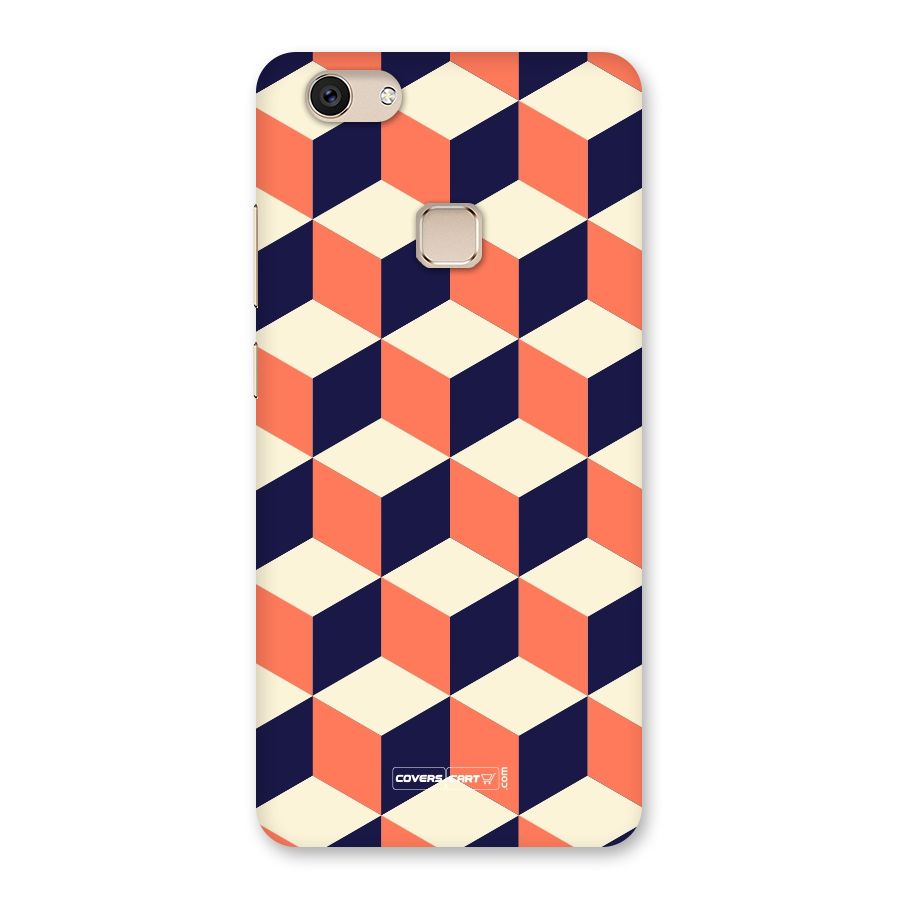 Cube Pattern Back Case for Vivo V7
