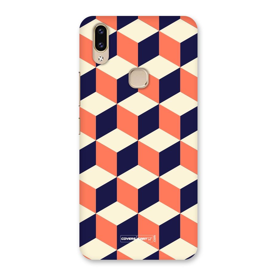 Cube Pattern Back Case for Vivo V9 Youth